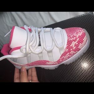 Jordan Pink snakeskin 11s